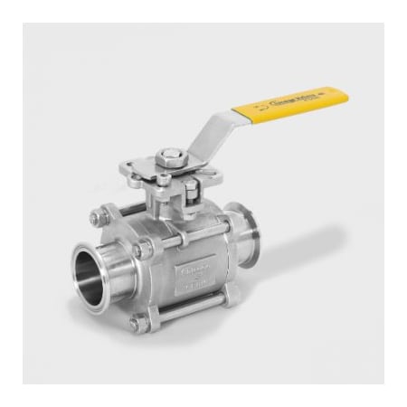 34 1000 WOG Manual Stainless Steel TriClamp Ball Valve